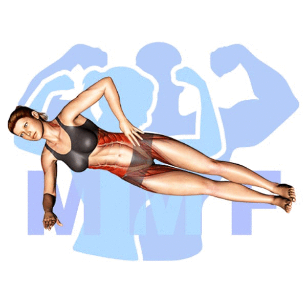 پلانک پهلو ضربه ای hip raises on side plank